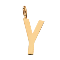 SCROUPLES TYPE Y MED SØLV FORGYLDT KÆDE - 3212FG-Y