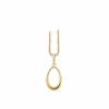 SCROUPLES VEDHÆNG 8 KARAT GULD OVAL - 213793