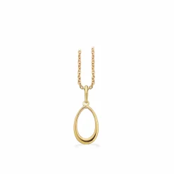 SCROUPLES VEDHÆNG 8 KARAT GULD OVAL - 213793