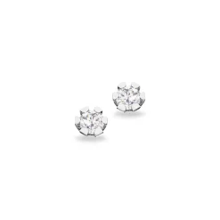 SCROUPLES VIDA ØRERINGE 8 KARAT HVIDGULD MED BRILLANT 0,10 CARAT - 1814,10