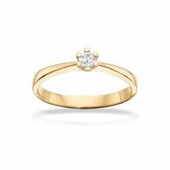 SCROUPLES VIDA RING 8 KARAT GULD MED BRILLANT 0,10 CARAT - 7813,10