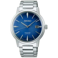 SEIKO PRESAGE AUTOMATIK BLÅ SKIVE MED LÆNKE - SRPJ13J1