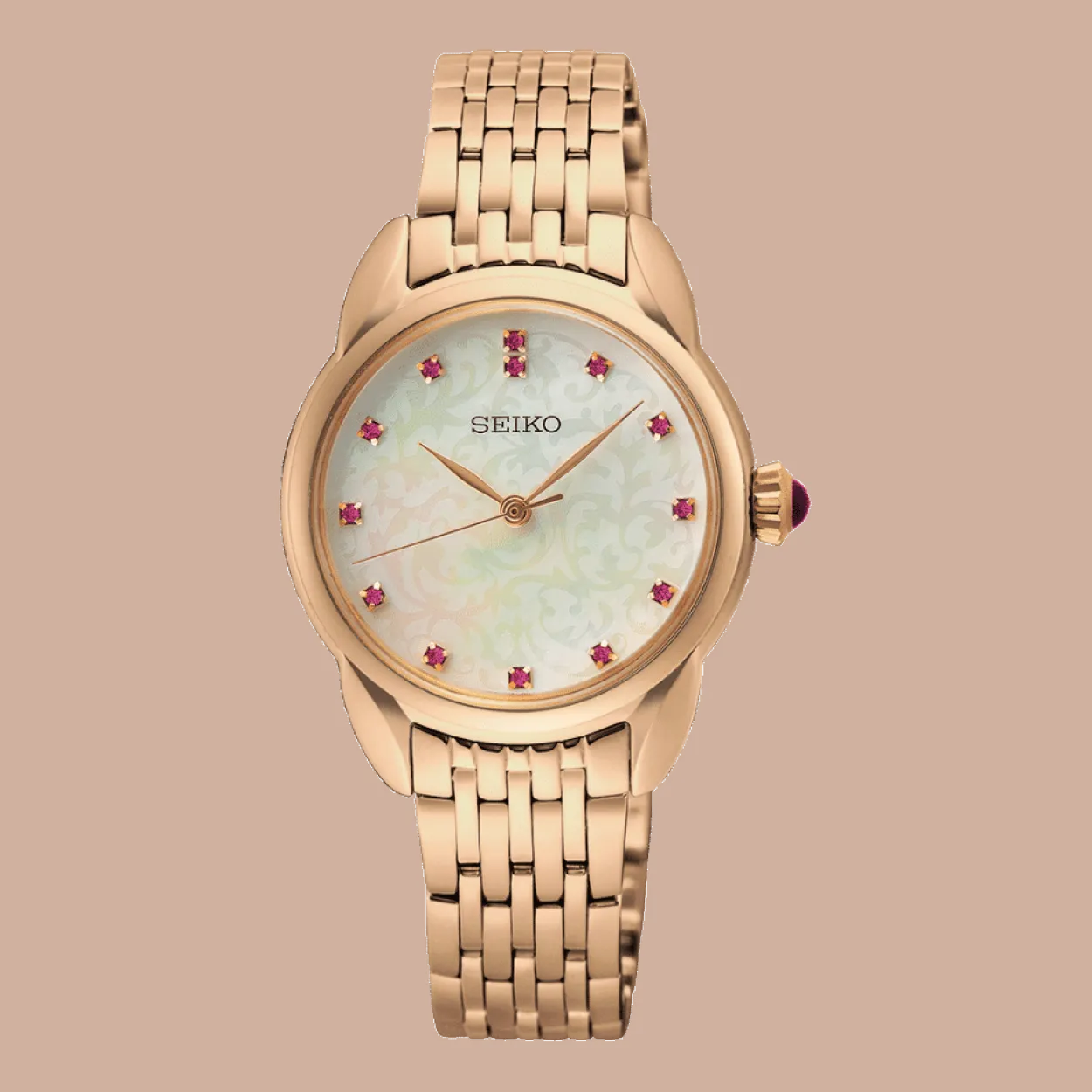 SEIKO UR DAME ROSA MED PINK STEN - SUR564P1