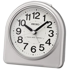 SEIKO VÆKKEUR RADIOSTYRET SØLV - QHR204S