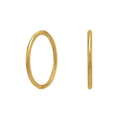 SIERSBØL ØRERINGE 8 KARAT GULD CREOL 12 MM - 30162070300