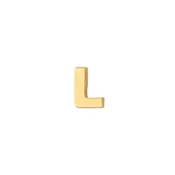 SIERSBØL ØRERING I 14 KARAT GULD 1 STK BOGSTAV L - 3083187050L