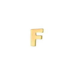 SIERSBØL ØRERING 14 KARAT GULD 1 STK BOGSTAV F - 3083187050F