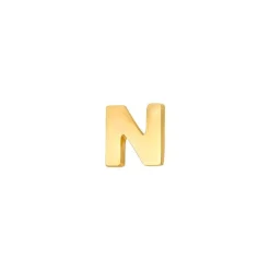 SIERSBØL ØRERING 14 KARATS GULD 1 STK BOGSTAV N - 3083187050N
