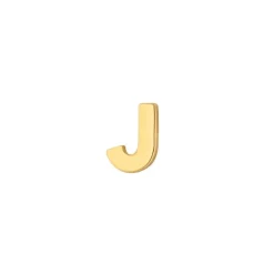 SIERSBØL ØRERING 14 KARATS GULD 1 STK BOGSTAV J - 3083187050J