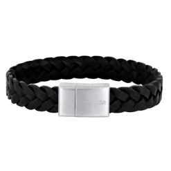 SON OF NOA ARMBÅND KALVESKIND STÅL SORT FLET - 80970269121