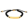 SON OF NOA ARMBÅND STÅL FORGYLDT PLADE MED ONYX - 80890112800