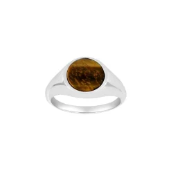 SON OF NOA RING MED TIGER ØJE SØLV - 167 006