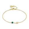 SPIRIT ICONS LUCKY ARMBÅND FORGYLDT GRØN - 20592