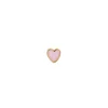 STINE A PETIT LOVE HEART ØRERINGE FORGYLDT SØLV PINK EMALJE - 1181-02-LIGHT PINK
