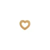 STINE A PETIT OPEN LOVE HEART SØLV FORGYLDT ØRERING - 1261-02-S