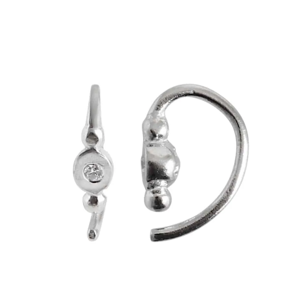 STINE A ØRERING SØLV PETIT BON-BON WHITE ZIRCON - 1005-00-S-White