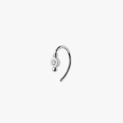 STINE A ØRERING SØLV PETIT BON-BON WHITE ZIRCON - 1005-00-S-White
