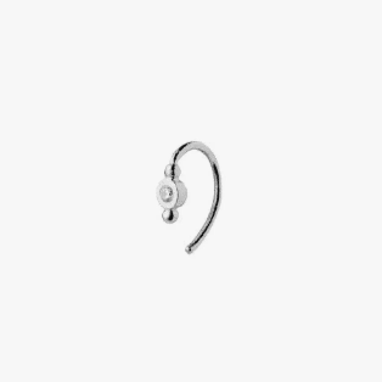 STINE A ØRERING SØLV PETIT BON-BON WHITE ZIRCON - 1005-00-S-White