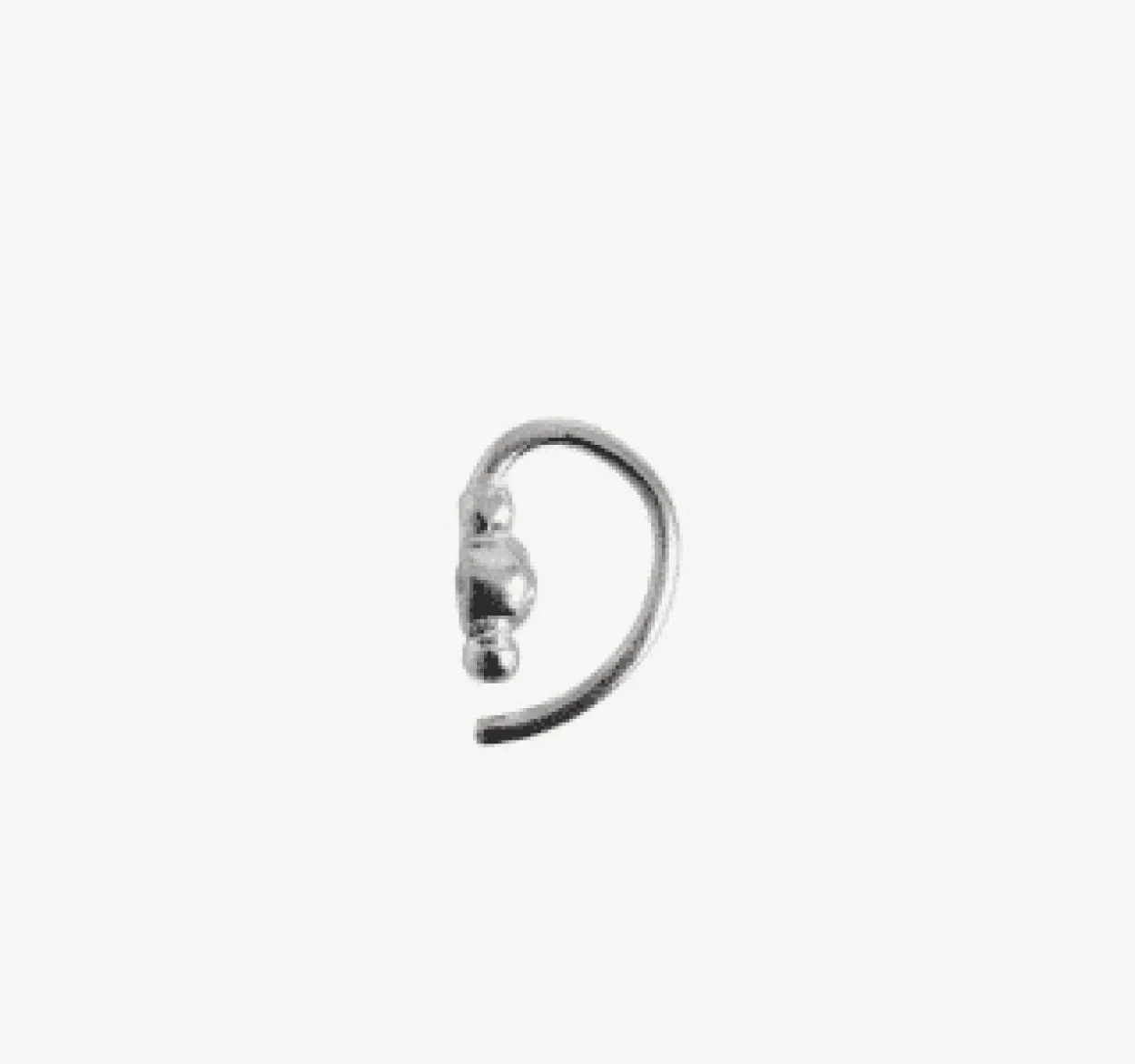 STINE A ØRERING SØLV PETIT BON-BON WHITE ZIRCON - 1005-00-S-White