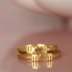 STINE A WOW MOM RING FORGYLDT SØLV - 4047-02