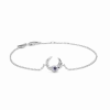 STUDIO Z LUNAR ARMBÅND SØLV MED BLÅ STEN - 7157881