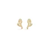STUDIO Z MINI TANGLED ØRESTIK FORGYLDT SØLV - 7217814