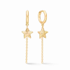STUDIO Z STARFISH LUSTRE SØLV FORGYLDT ØRERINGE MED SØSTJERNE - 7210903