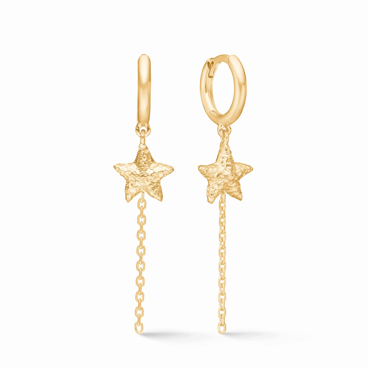 STUDIO Z STARFISH LUSTRE SØLV FORGYLDT ØRERINGE MED SØSTJERNE - 7210903
