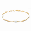 STUDIO Z TANGLED ARMBÅND SØLV FORGYLDT MED PERLER - 7253825