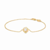 STUDIO Z WILD CLIFF SØLV FORGYLDT ARMBÅND HVID ZIRKON - 7257910