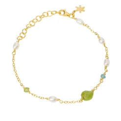 SUSANNE FRIIS BJØRNER ARMBÅND SØLV FORGYLDT 16-20 CM - 1873-2-20-574