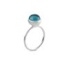 SUSANNE FRIIS BJØRNER RING SØLV MED 8MM LONDON KRYSTAL- 1692-1-174