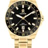 TOMMY HILFIGER TH85 GMT UR GULDFARVET MED LÆNKE - 1792133