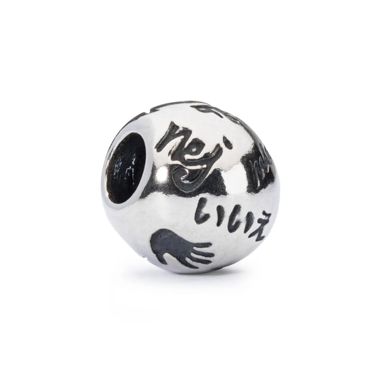 TROLLBEADS 'DET POSITIVE NEJ' SØLV KUGLE - TAGBE-20075