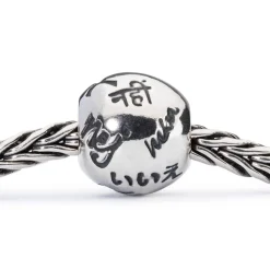 TROLLBEADS 'DET POSITIVE NEJ' SØLV KUGLE - TAGBE-20075