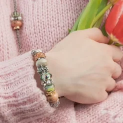 TROLLBEADS FLØJLSVINGER GLASKUGLE - TGLBE-20403