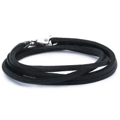 TROLLBEADS LÆDER ARMBÅND SORT 36CM – TLEBR-00001