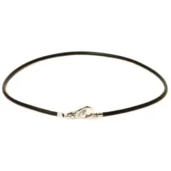 TROLLBEADS LÆDERKÆDE SORT U/LÅS 42 CM - TLENE-00003
