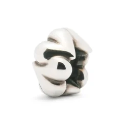 TROLLBEADS 'ORGANISKE HJERTER' SØLV KUGLE - TAGBE-20031