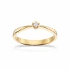VIDA RING I 8 KARAT GULD MED BRILLANT 0,03 CARAT - 7813,03